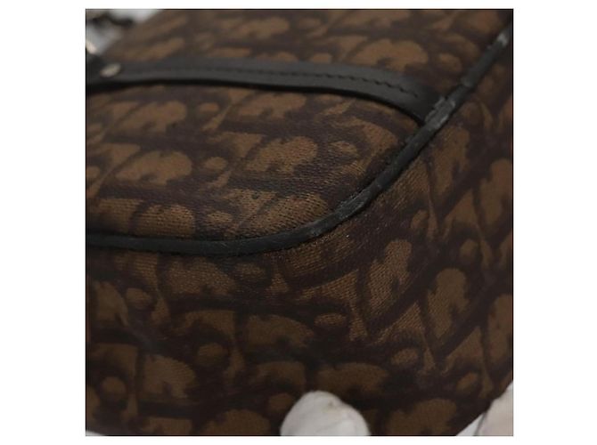 Christian Dior Romantic Trotter Canvas Shoulder Bag PVC Brown - vista 16