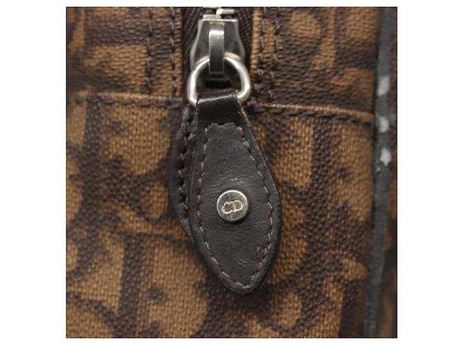 Christian Dior Romantic Trotter Canvas Shoulder Bag PVC Brown - vista 18