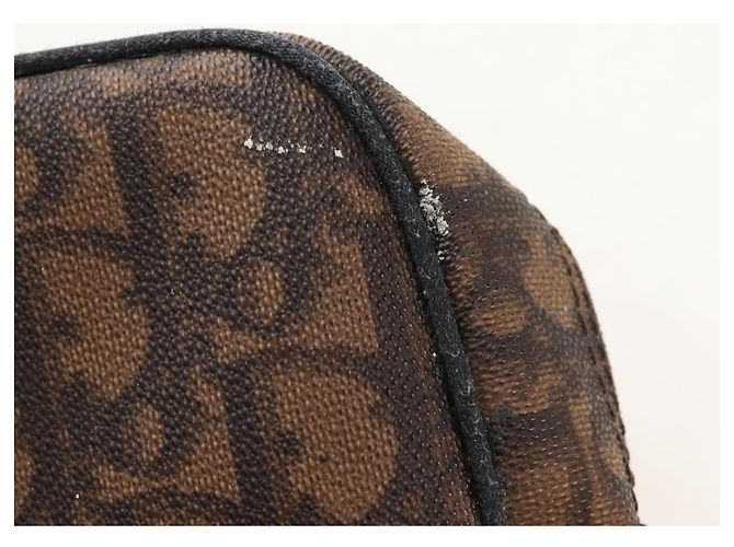 Christian Dior Romantic Trotter Canvas Shoulder Bag PVC Brown - vista 24