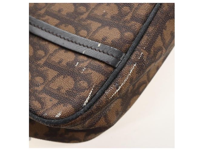 Christian Dior Romantic Trotter Canvas Shoulder Bag PVC Brown - vista 26