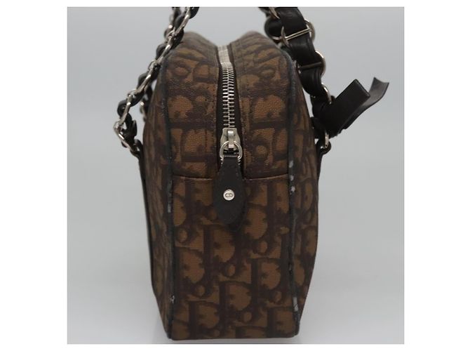 Christian Dior Romantic Trotter Canvas Shoulder Bag PVC Brown - vista 4