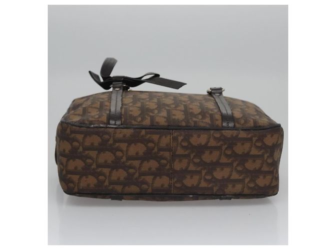Christian Dior Romantic Trotter Canvas Shoulder Bag PVC Brown - vista 6
