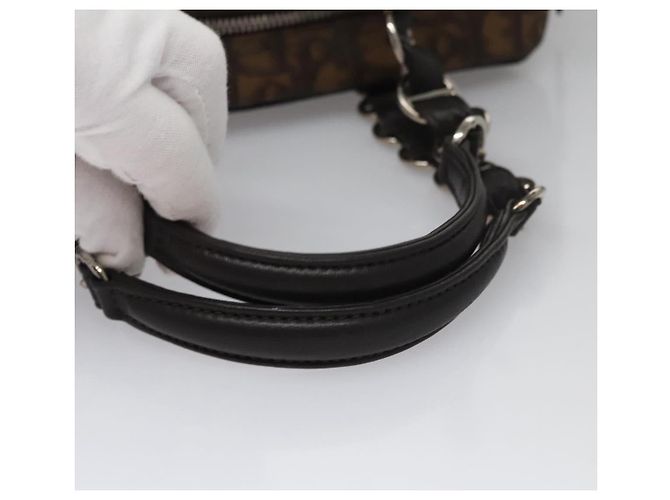 Christian Dior Romantic Trotter Canvas Shoulder Bag PVC Brown - vista 8