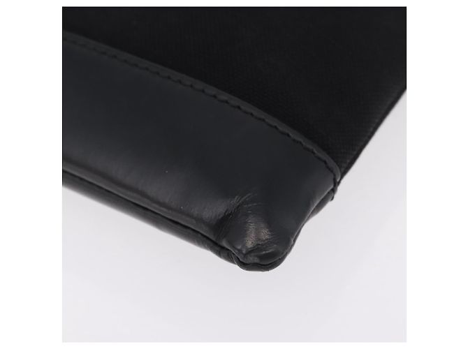 Balenciaga Clutch Bag Canvas Silver Black 373840 - vista 14