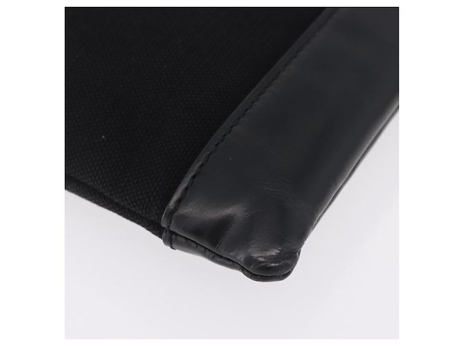 Balenciaga Clutch Bag Canvas Silver Black 373840 - vista 15