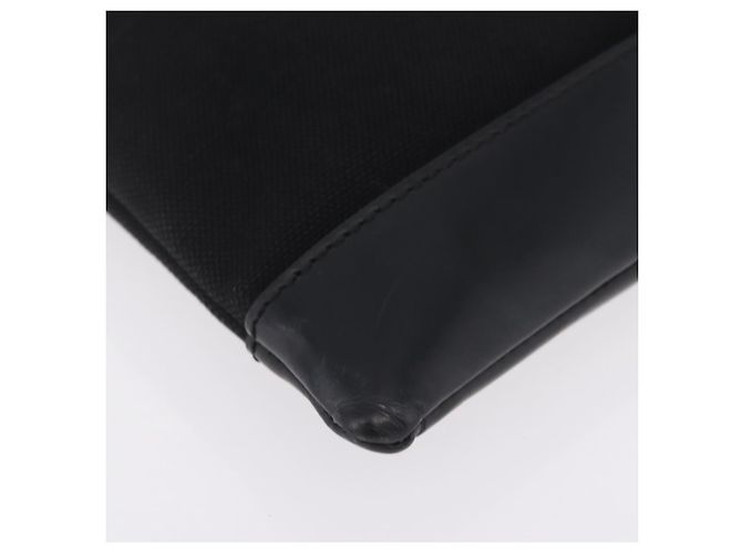 Balenciaga Clutch Bag Canvas Silver Black 373840 - vista 7