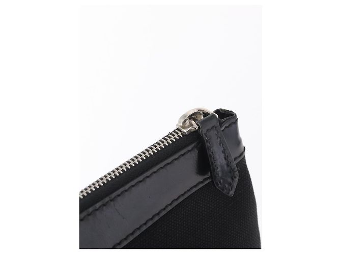 Balenciaga Clutch Bag Canvas Silver Black 373840 - vista 8