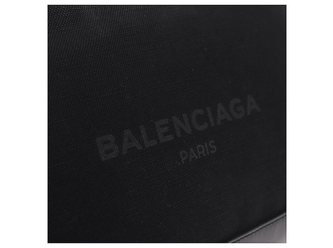 Balenciaga Clutch Bag Canvas Silver Black 373840 - vista 9