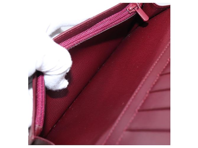 Cartier Long Wallet Leather Bordeaux Gold - vista 18