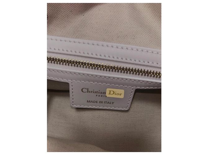Borsa a mano Christian Dior in pelle bianca - vista 2