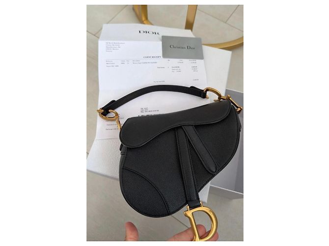 Borsa Dior Saddle in pelle martellata - vista 2