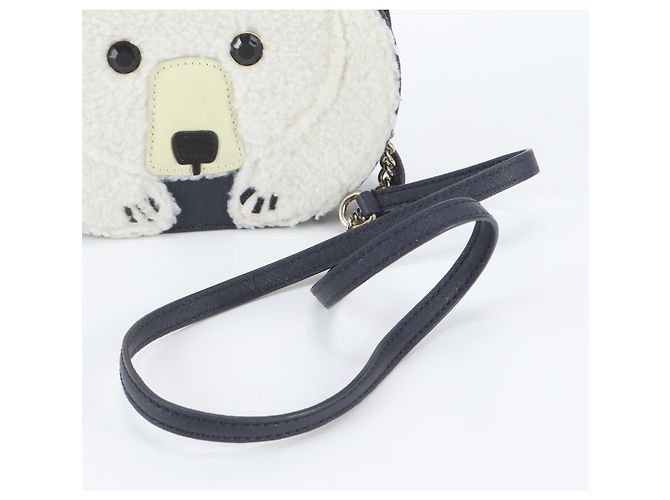 Kate Spade Polar Bear Leder-Schultertasche mit Kette - Ansicht 2