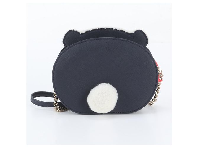 Kate Spade Polar Bear Leder-Schultertasche mit Kette - Ansicht 3