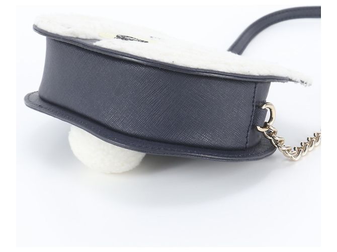 Kate Spade Polar Bear Leder-Schultertasche mit Kette - Ansicht 4