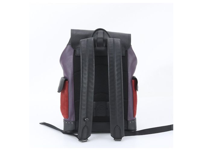 Coach Leather Multi-Functional Backpack - view 3
