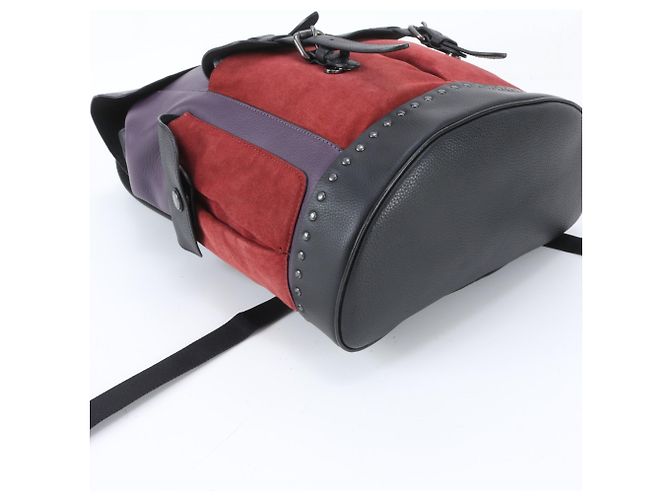 Coach Leather Multi-Functional Backpack - view 4