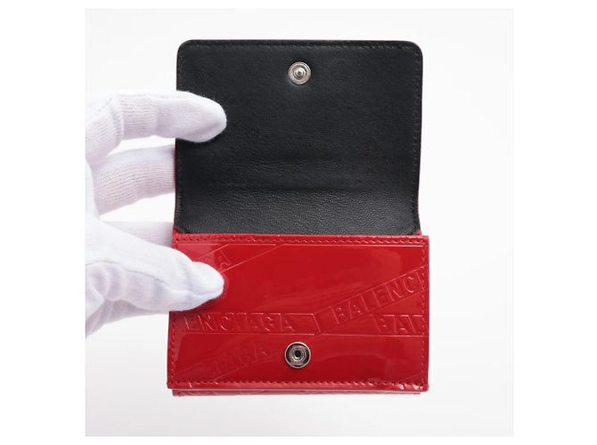 Cartera tri-fold de piel Balenciaga Paper Mini - vista 3