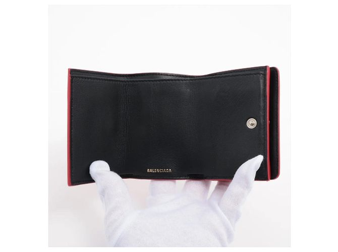 Cartera tri-fold de piel Balenciaga Paper Mini - vista 5