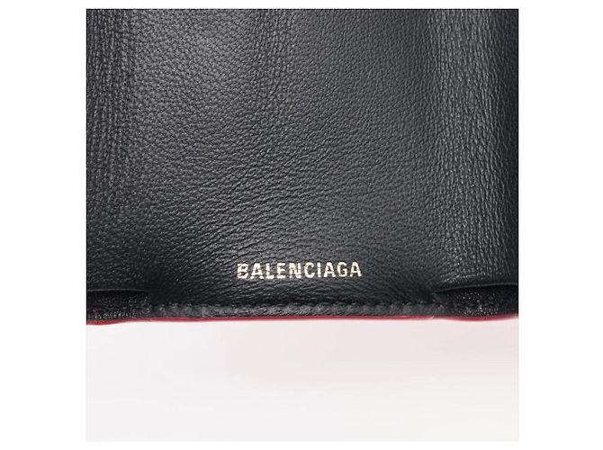 Cartera tri-fold de piel Balenciaga Paper Mini - vista 9
