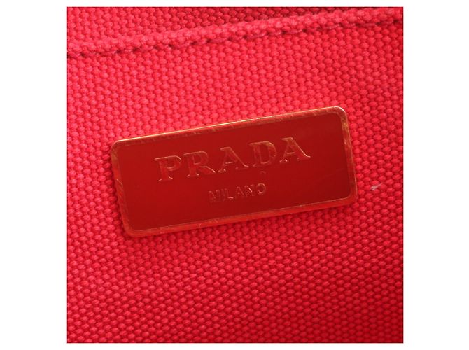 Prada Canapa 1BG642 Leder Tote/Schultertasche - Ansicht 10