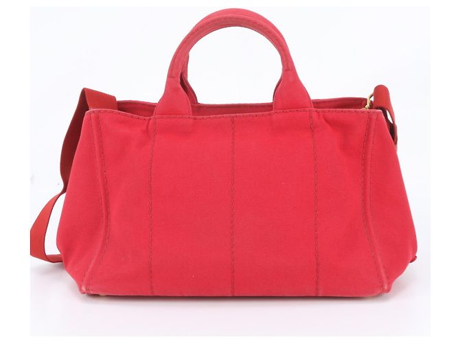Prada Canapa 1BG642 Leder Tote/Schultertasche - Ansicht 4