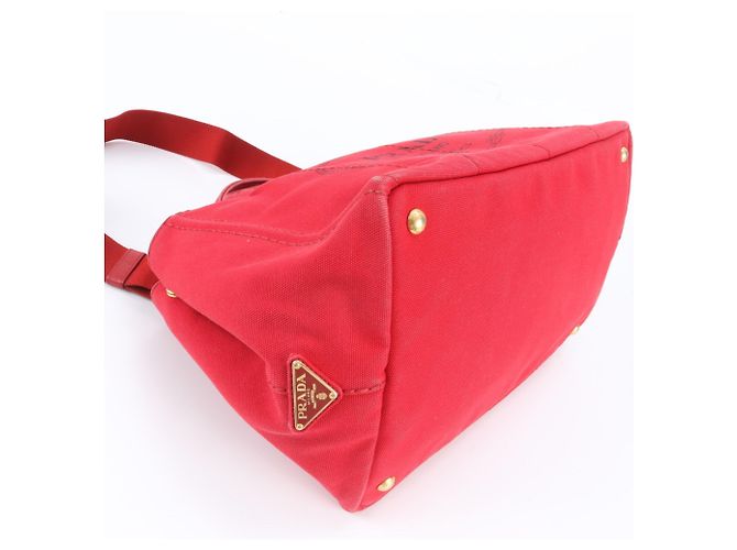Prada Canapa 1BG642 Leder Tote/Schultertasche - Ansicht 5