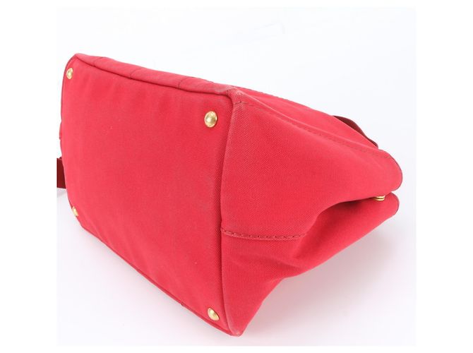 Prada Canapa 1BG642 Leder Tote/Schultertasche - Ansicht 7