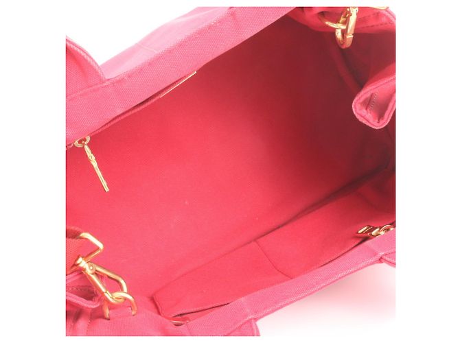 Prada Canapa 1BG642 Leder Tote/Schultertasche - Ansicht 8