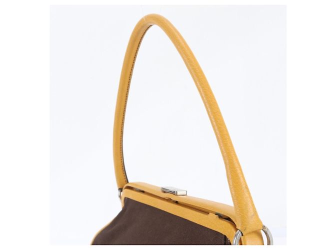 Borsa a tracolla Prada Canapa Cerniera Doctor Leather - vista 2