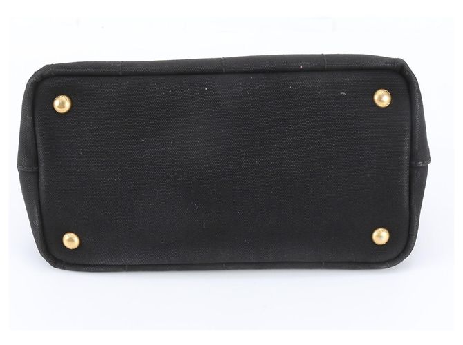 Borsa Tote Prada Canapa con logo triangolare - vista 5