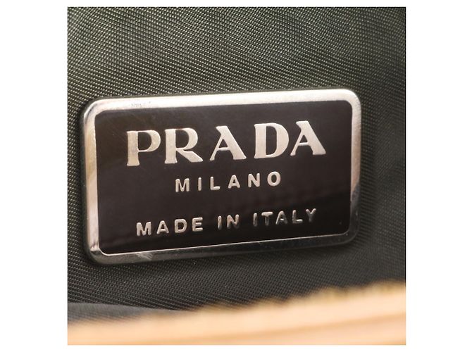 Borsa a tracolla e a spalla Prada in pelle marrone - vista 8
