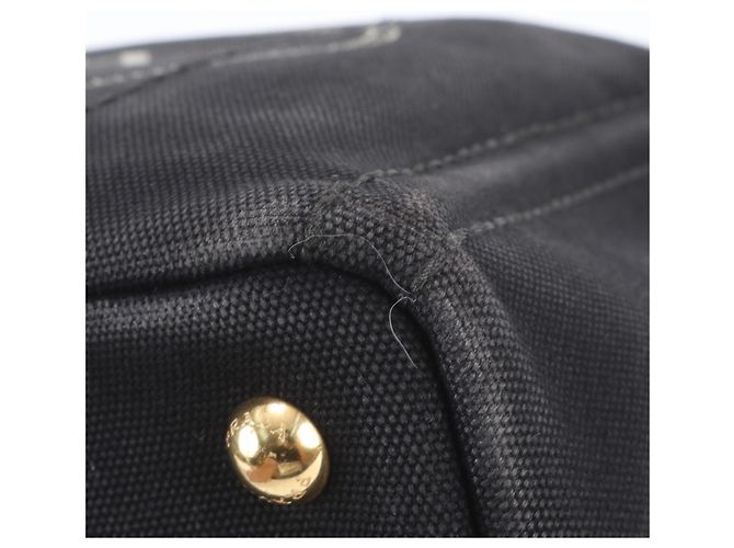 Borsa Tote Prada Canapa in pelle e tela - view 9