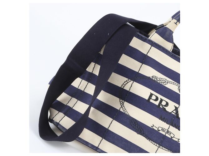 Borsa Tote/Borsa a Tracolla Prada Canapa Border 2-Way - vista 2