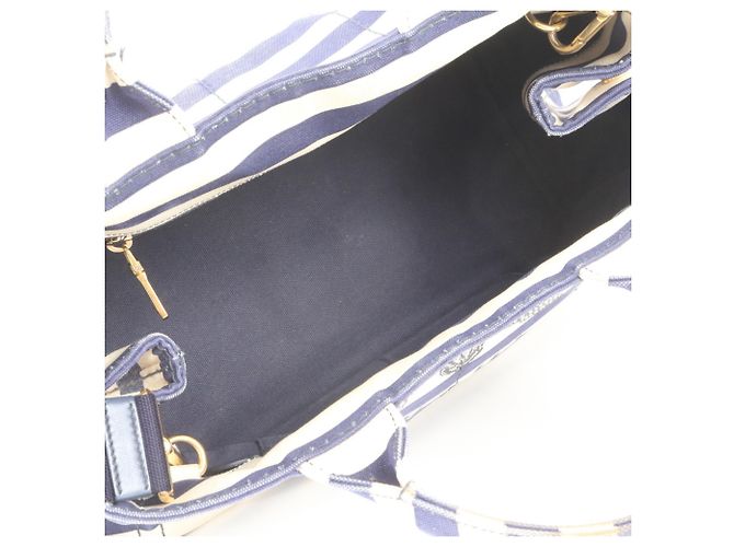 Borsa Tote/Borsa a Tracolla Prada Canapa Border 2-Way - vista 8