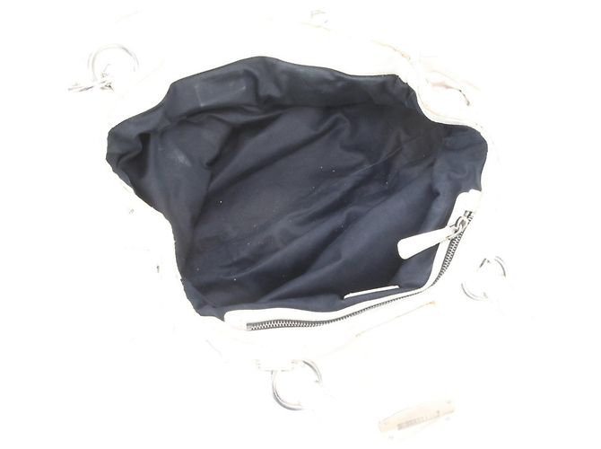 Saco Tote Miu Miu em couro acolchoado branco - vista 7