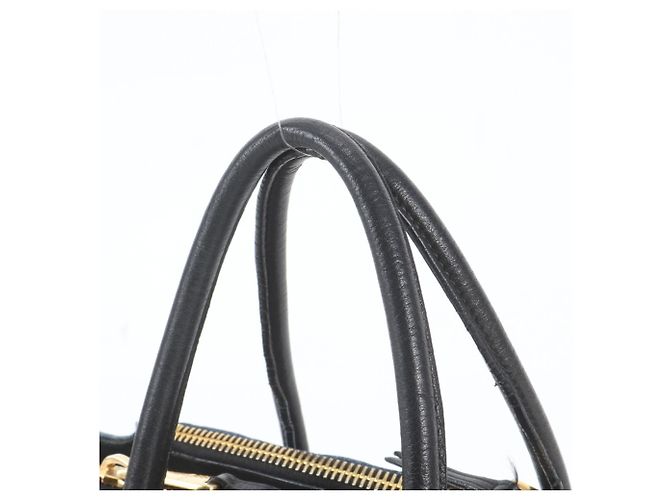 Borsa Tote Miu Miu in Denim e Pelle Biker - vista 2