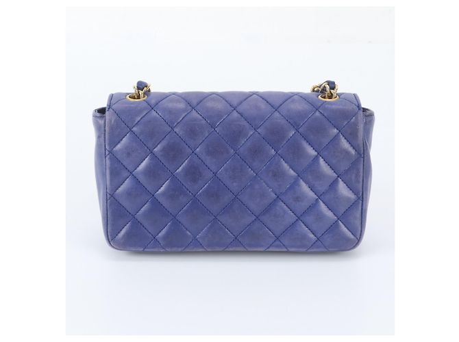 Borsa a tracolla Chanel Mini Matelassé in pelle di agnello - vista 3