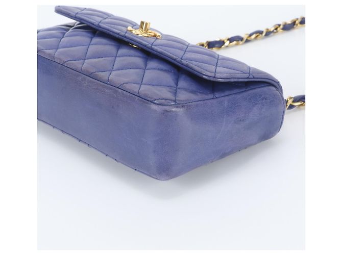 Borsa a tracolla Chanel Mini Matelassé in pelle di agnello - vista 4
