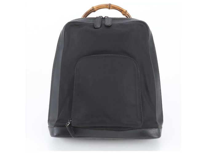 Gucci Old Bamboo Leder-Rucksack - Ansicht 2