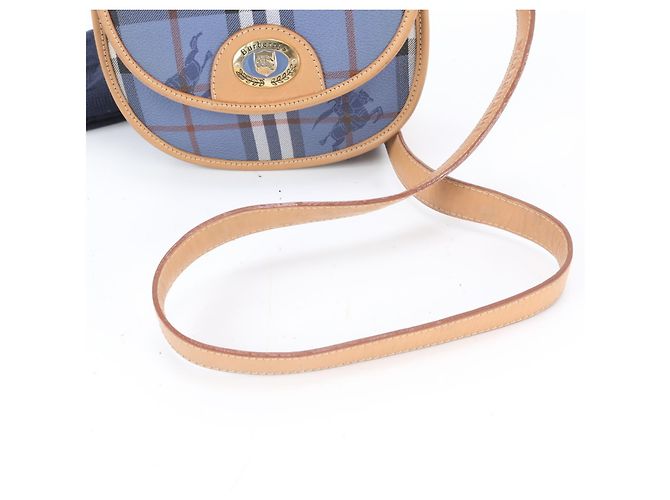 Schultertasche aus Leder mit Burberry Check-Muster - Ansicht 2