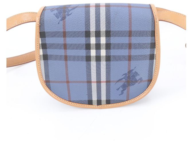 Schultertasche aus Leder mit Burberry Check-Muster - Ansicht 3
