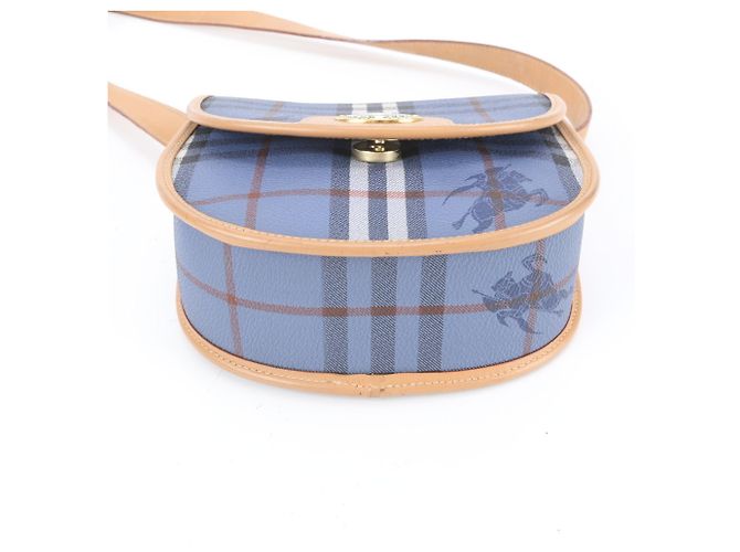Schultertasche aus Leder mit Burberry Check-Muster - Ansicht 6