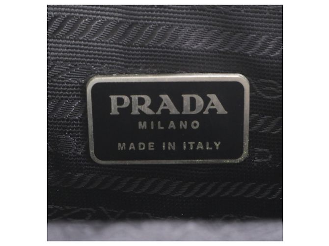 Zaino Prada in nylon Tessuto con logo triangolare e pelle da donna - vista 8