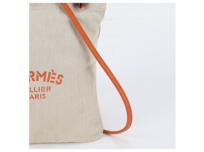 Hermès Borsa a tracolla Hermes Aline PM Toile Chevron Leather - vista 2