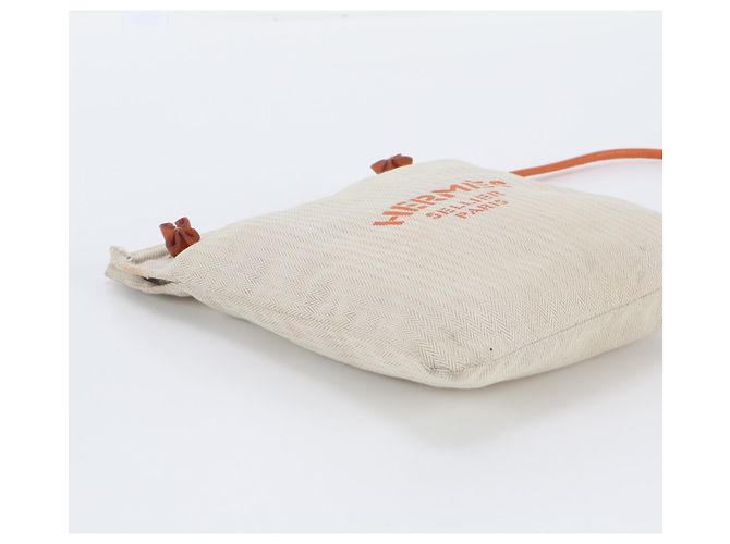 Hermès Borsa a tracolla Hermes Aline PM Toile Chevron Leather - vista 5