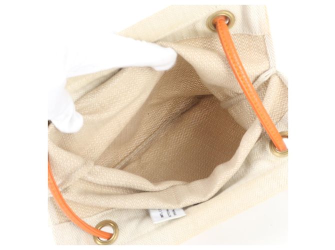 Hermès Borsa a tracolla Hermes Aline PM Toile Chevron Leather - vista 7