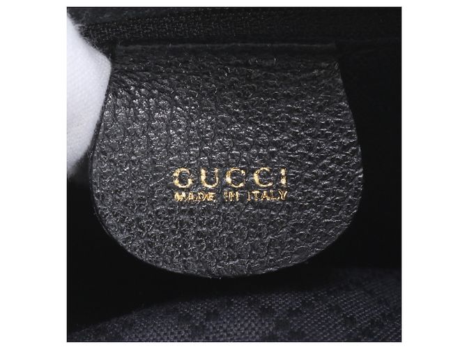 Gucci Old Bamboo Leder-Rucksack - Ansicht 11