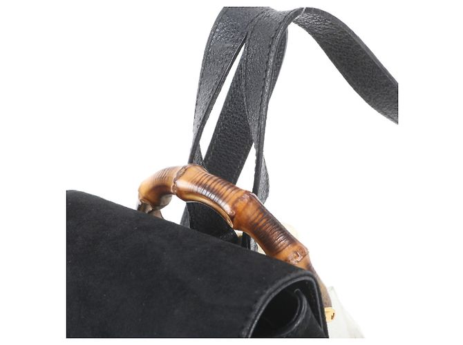 Gucci Old Bamboo Leder-Rucksack - Ansicht 2