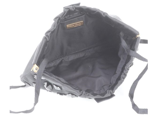 Borsa a tracolla borchiata nera Miu Miu - vista 7