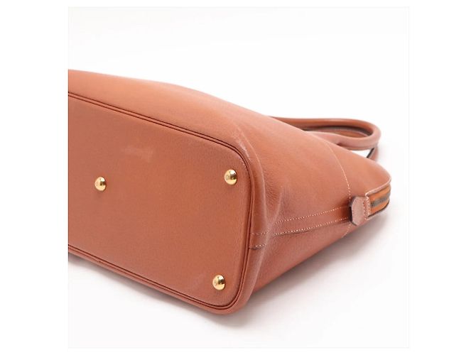 Hermès Hermes Bolide 35 Lederhandtasche aus Schweineleder mit V-Prägung - vista 3